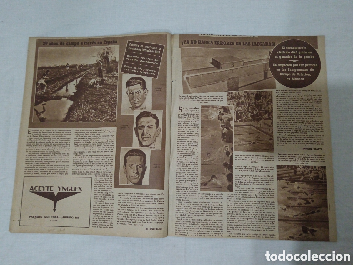 Coleccionismo deportivo: MARCA N&deg; 224 (18/03/1947) - Foto 6
