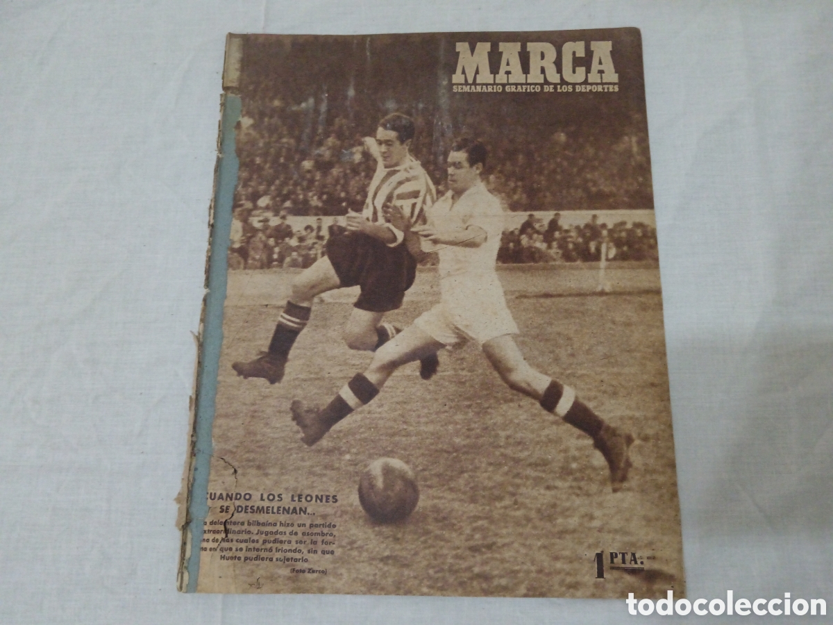 Sammelleidenschaft Sport: MARCA N&deg; 215 (14/01/1947) ZARRA GAINZA ATH BILBAO REAL MADRID LIGA