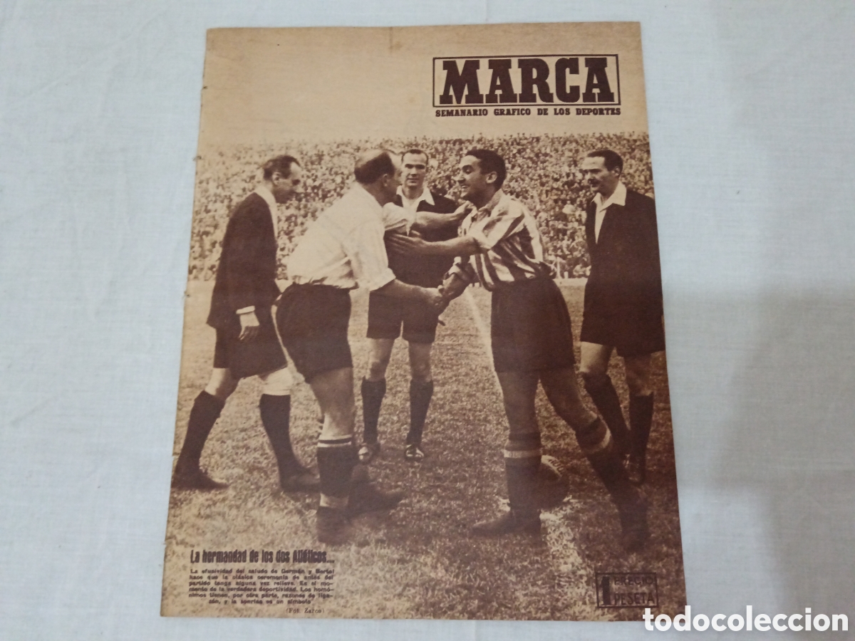 Sammelleidenschaft Sport: MARCA N&deg; 208 (25/11/1946) AT AVIACION ATH BILBAO VALENCIA REAL MADRID LIGA BOXEO AJEDREZ