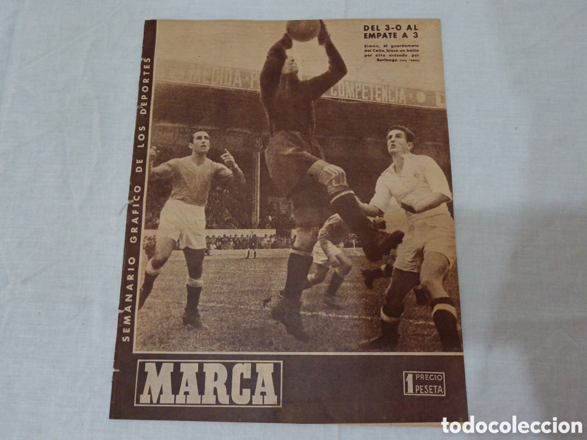 Colecionismo desportivo: MARCA N&deg; 207 (19/11/1946) ATH BILBAO VALENCIA RESTO JORNADA LIGA BOXEO