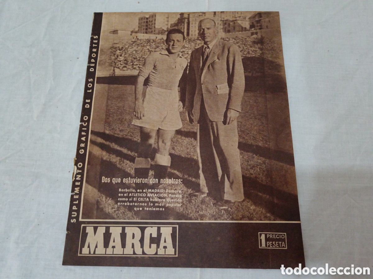 Colecionismo desportivo: MARCA N&deg; 201 (08/10/1946) POSTER REAL MURCIA JORNADA LIGA HIPICA