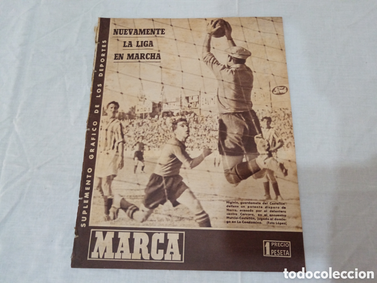 Colecionismo desportivo: MARCA N&deg; 199 (24/09/1946) POSTER OVIEDO JOE LOUIS LANGARA JORNADA LIGA