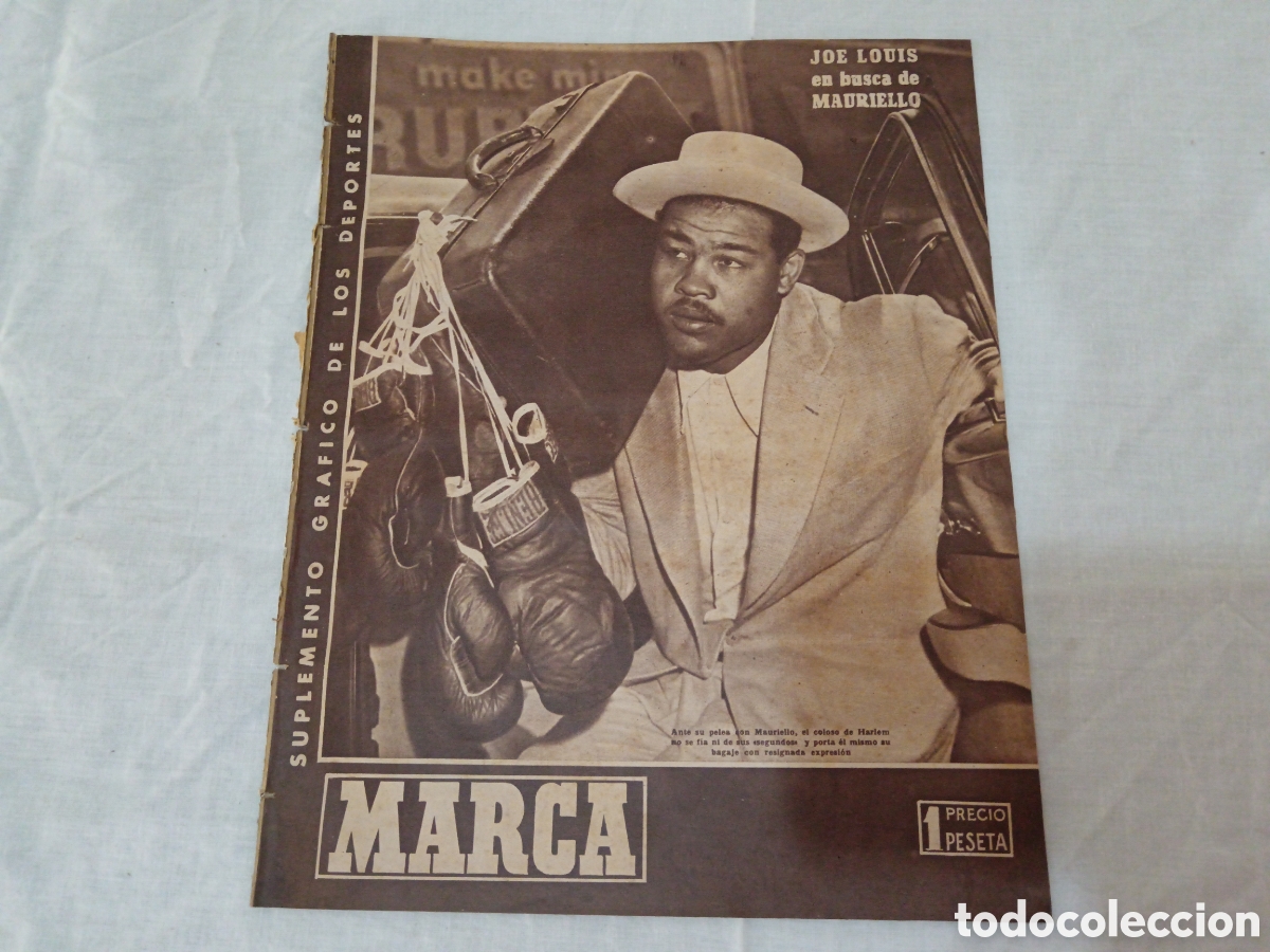 Colecionismo desportivo: MARCA N&deg; 195 (27/08/1946) JOE LOUIS BOXEO POSTER DEPORTIVO CORU&Ntilde;A PORTUGAL IRLANDA