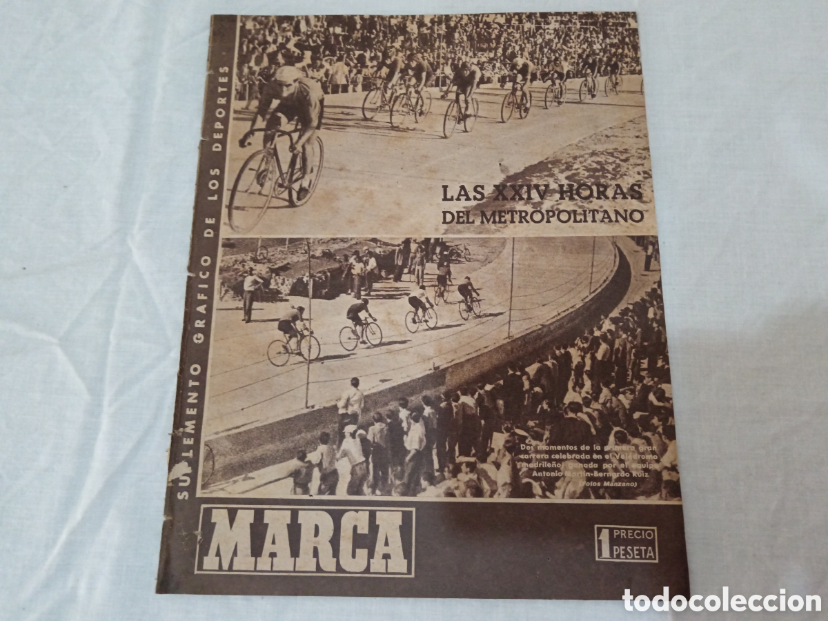 Colecionismo desportivo: MARCA N&deg; 193 (13/08/1946) POSTER ATH BILBAO RETORNO LANGARA BOXEO
