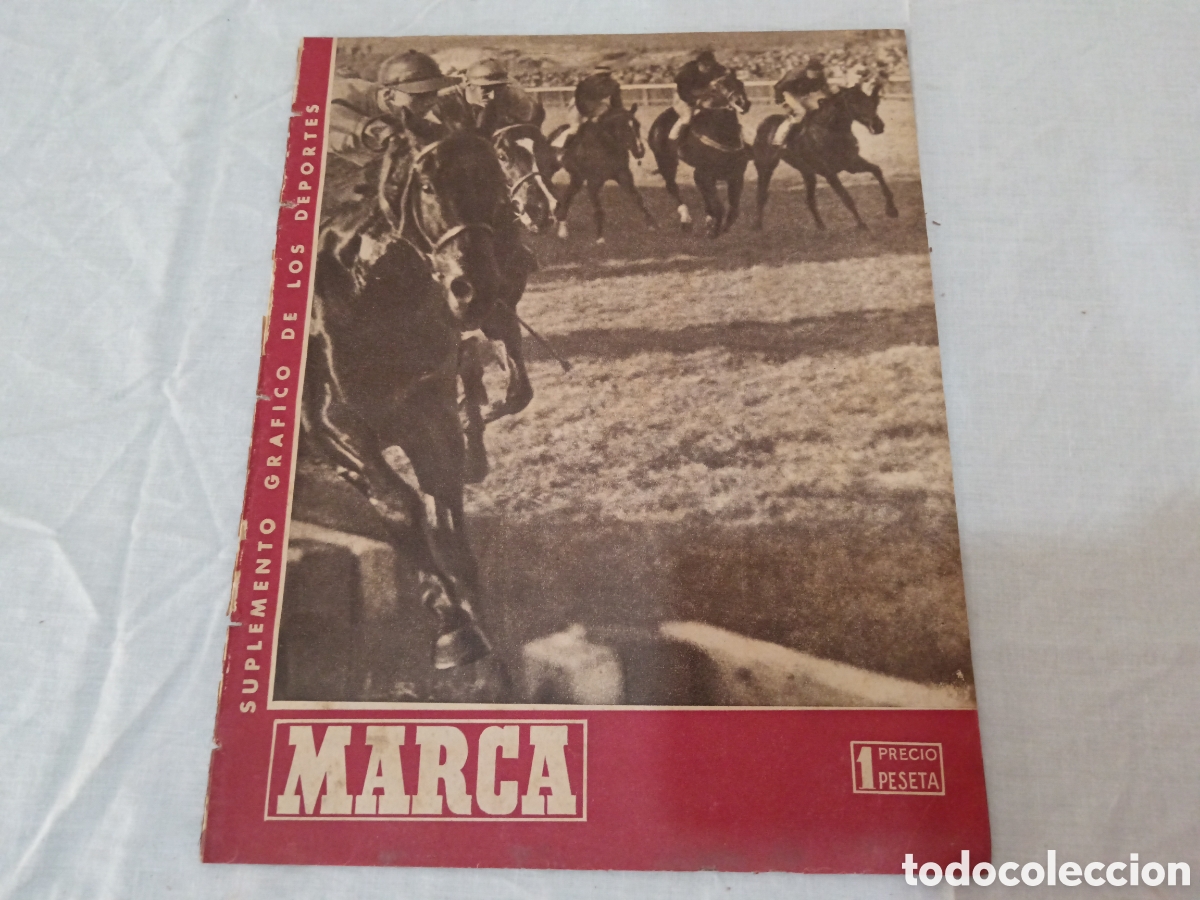 Colecionismo desportivo: MARCA N&deg; 186 (25/06/1946) ESPA&Ntilde;A v IRLANDA MONJARDIN