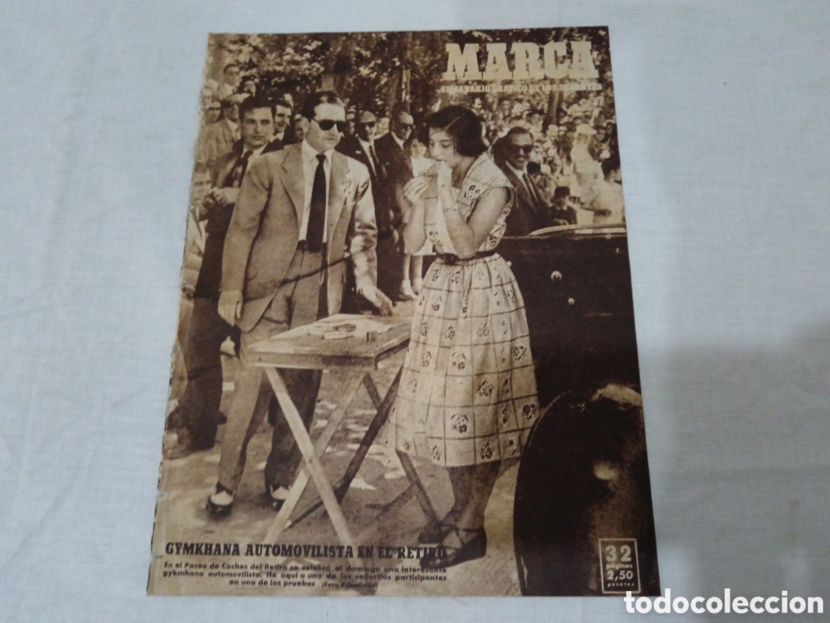 Colecionismo desportivo: MARCA N&deg; 392 (06/06/1950) REAL MADRID HUNGARIA FC BARCELONA TORINO POSTER LERIDA VALDEPE&Ntilde;AS