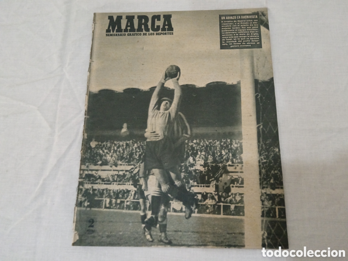 Sammelleidenschaft Sport: MARCA N&deg; 320 (18/01/1949) OVIEDO AT MADRID VALENCIA REAL MADRID MESTALLA BEN BAREK