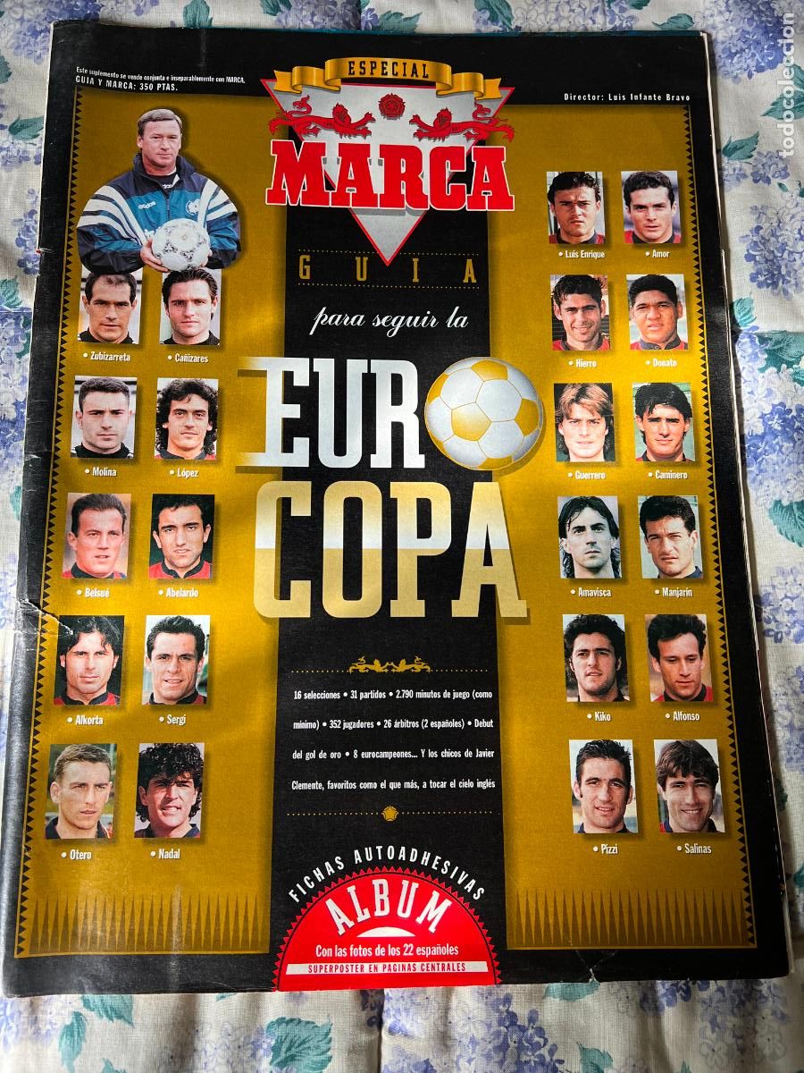Sports collectibles: REVISTA GUIA MARCA EXTRA EUROCOPA INGLATERRA 1996 SUPLEMENTO ESPECIAL EURO 96- GRAN FORMATO