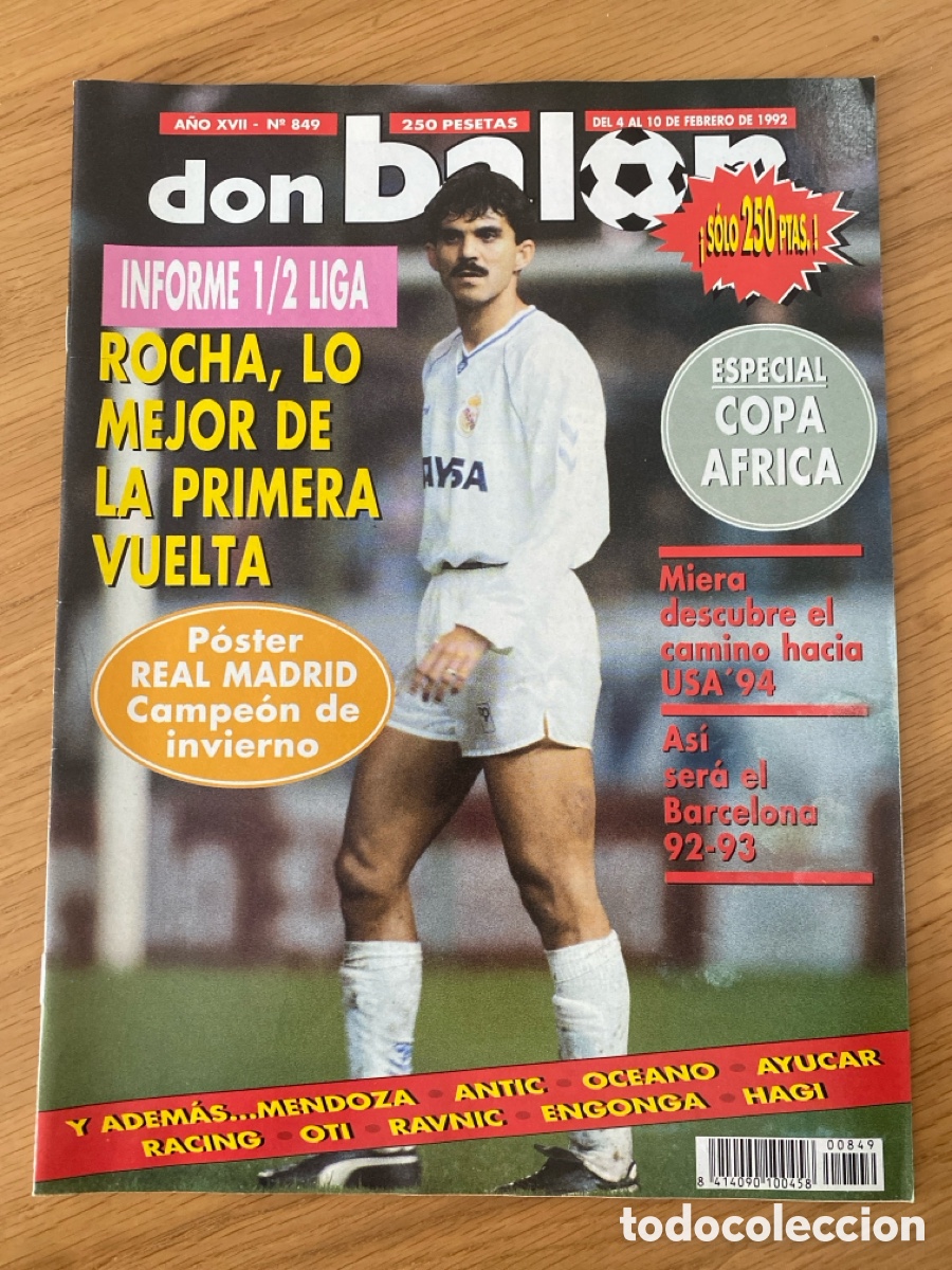 Coleccionismo deportivo: Don bal&oacute;n 849 - Poster Real Madrid - Espa&ntilde;a - Barcelona - Racing - Copa Africa - Real Sociedad