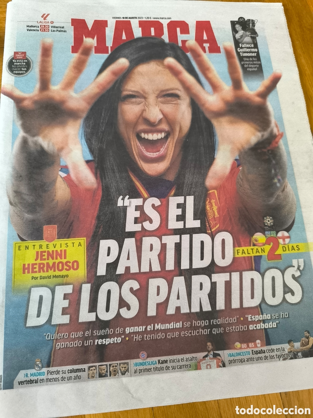 Sammelleidenschaft Sport: MARCA 18/AGOSTO/2023 JENNI HERMOSO FUTBOL FEMENINO - BALONCESTO CANADA
