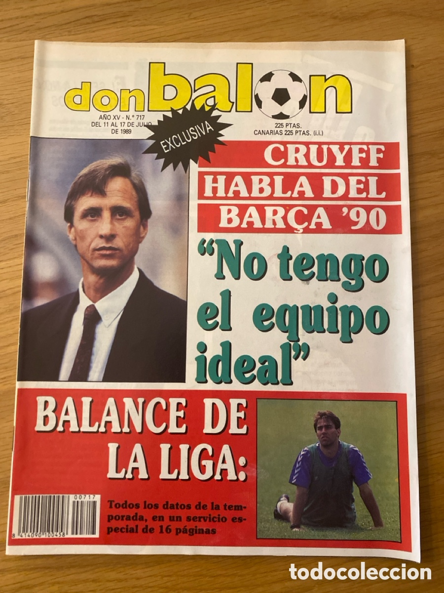 Coleccionismo deportivo: Don bal&oacute;n 717 - Cruyff - Elche - Poster - Valencia - Levante - Palam&oacute;s - Castell&oacute;n - Espanyol Bar&ccedil;a