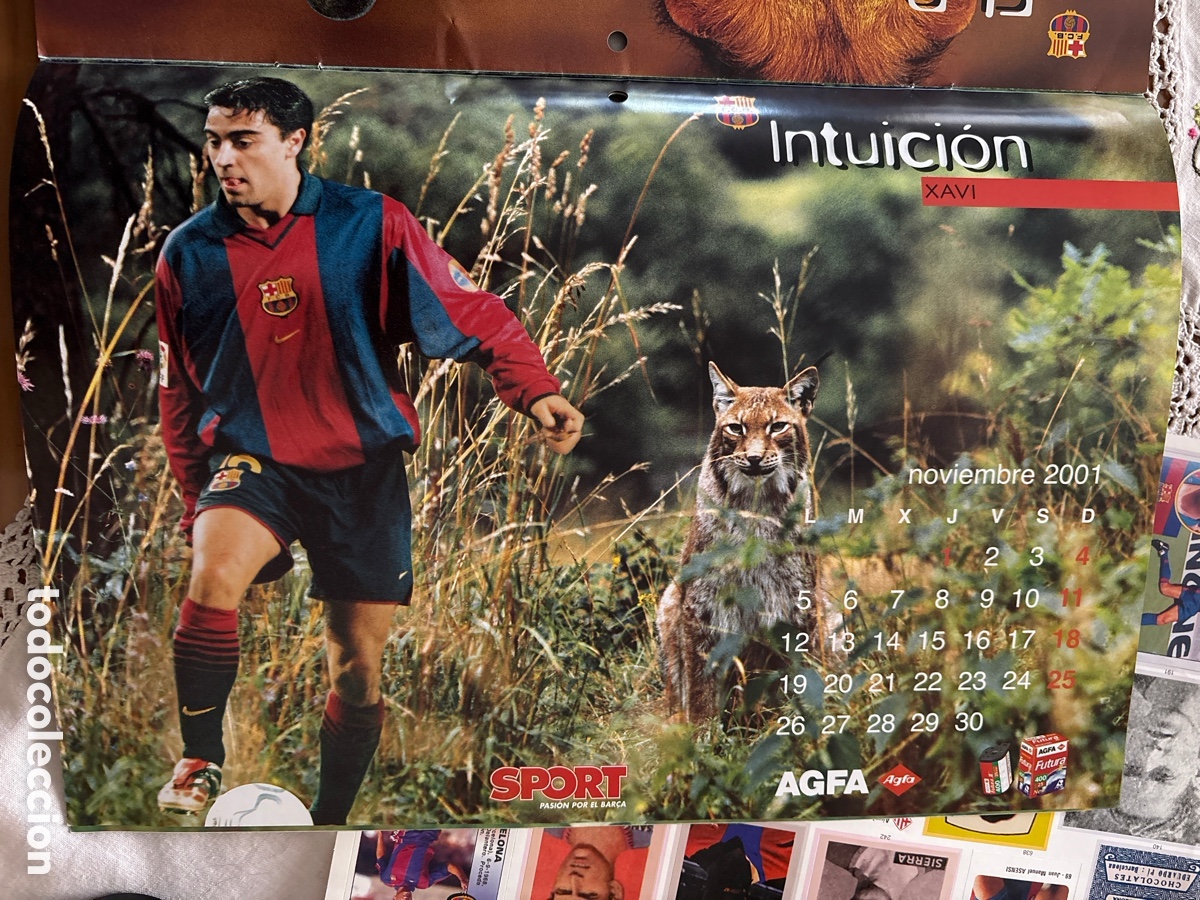 Coleccionismo deportivo: Calendari 2001 Bar&ccedil;a Sport - Foto 5