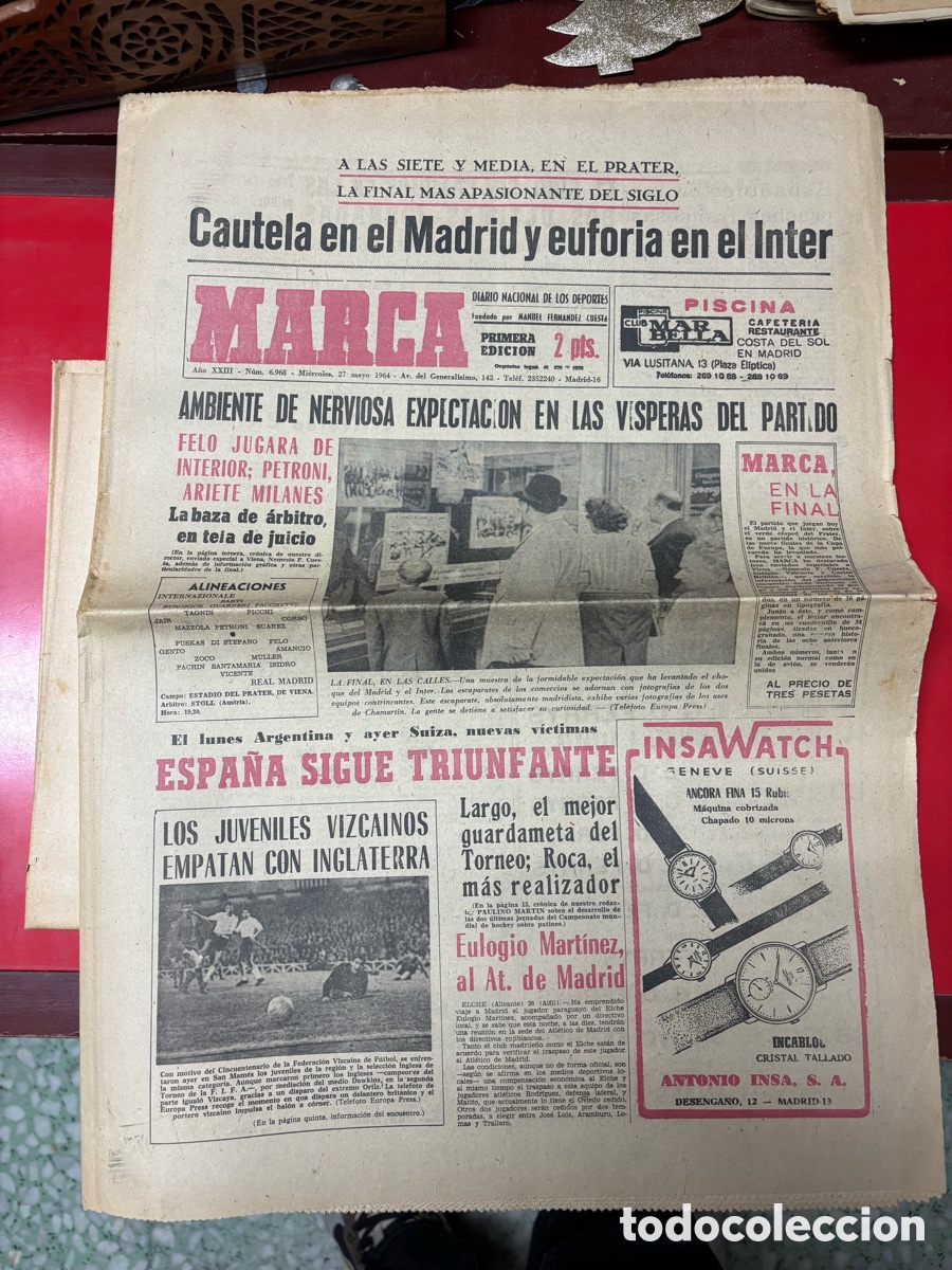 Coleccionismo deportivo: Final Copa de Europa 1964 - Foto 1