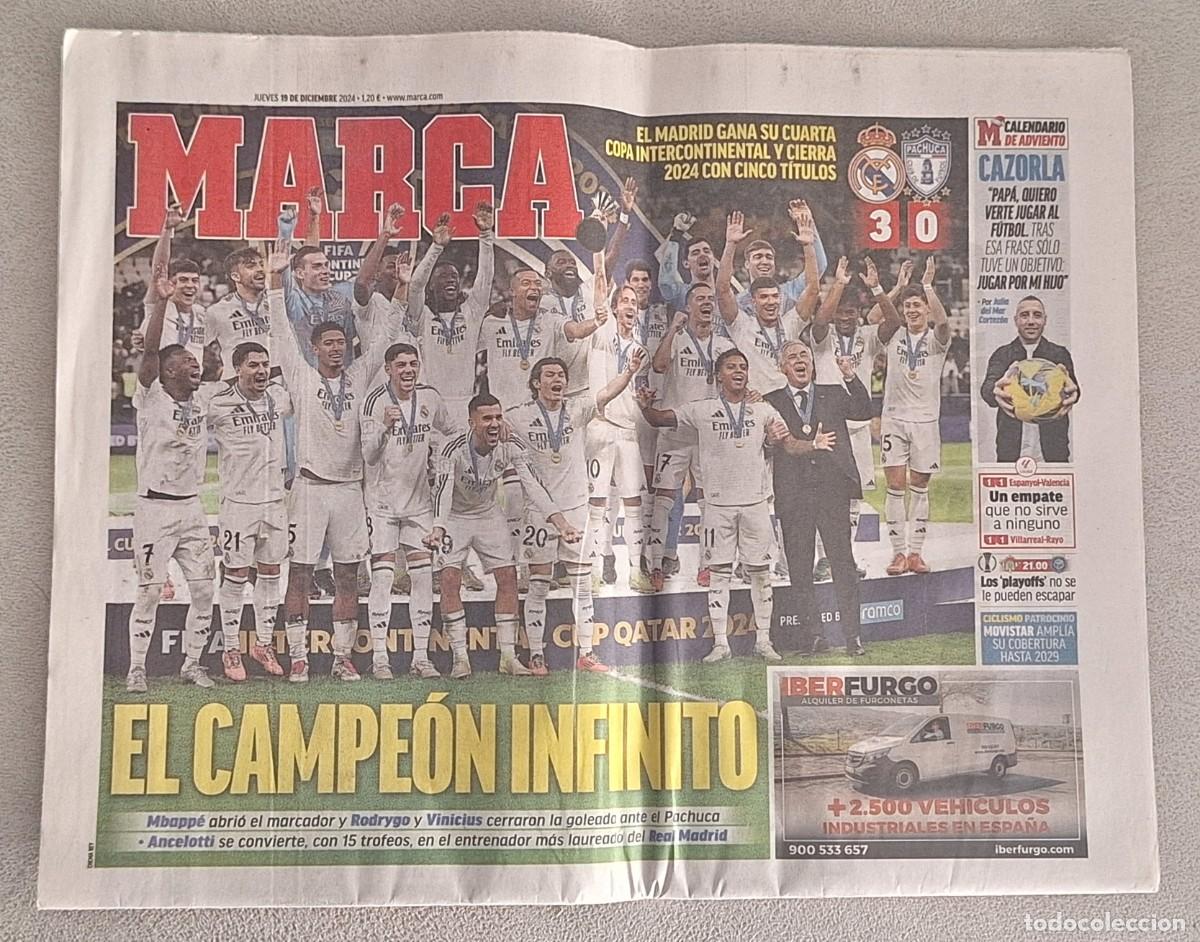 Sammelleidenschaft Sport: DIARIO MARCA 19 DICIEMBRE 2024 &middot; REAL MADRID GANA SU 4&ordf; COPA INTERCONTINENTAL &middot; 36 p&aacute;ginas