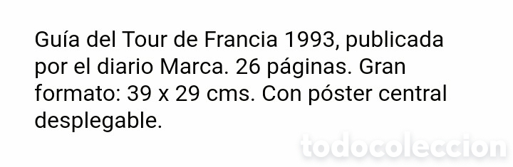 Coleccionismo deportivo: MARCA - GUIA TOUR 1993 - Foto 3