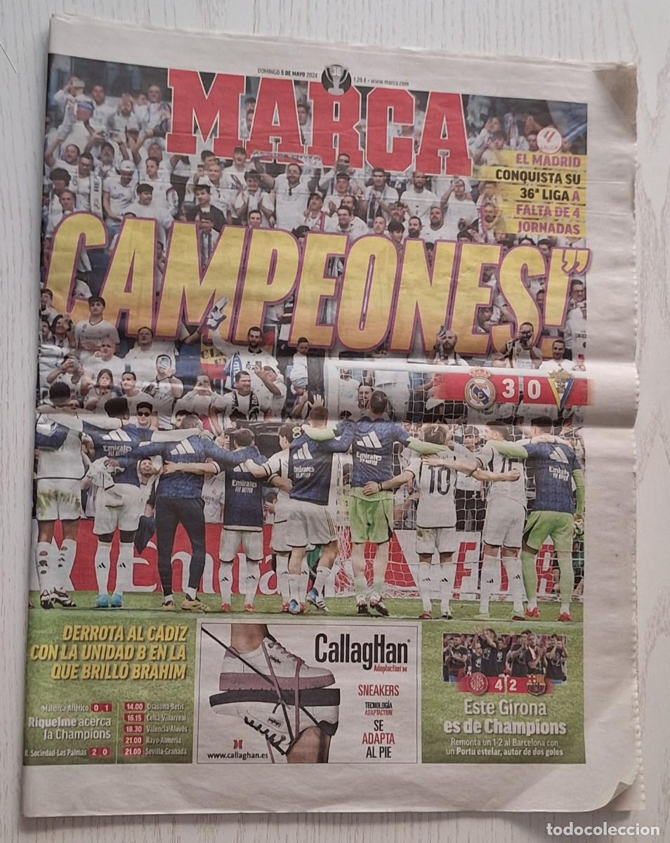 Collectionnisme sportif: DIARIO MARCA N&ordm; 29359 - 5 MAYO 2024 (Real Madrid campeones) - 48 p&aacute;ginas