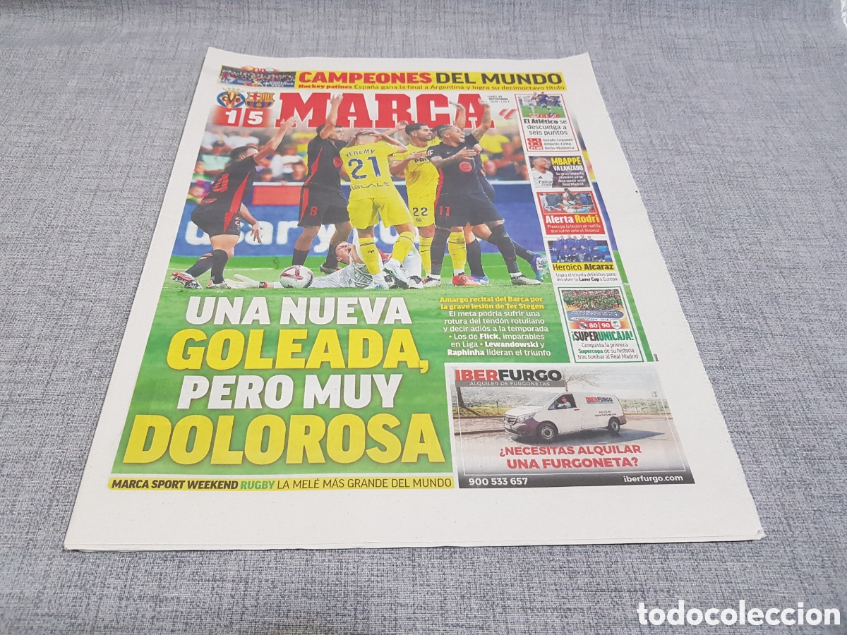 Collezionismo sportivo: MARCA LUNES 23 SEPTIEMBRE 2024 TENIS ALCARAZ LAVER CUP BASKET UNICAJA GANA LA SUPERCOPA