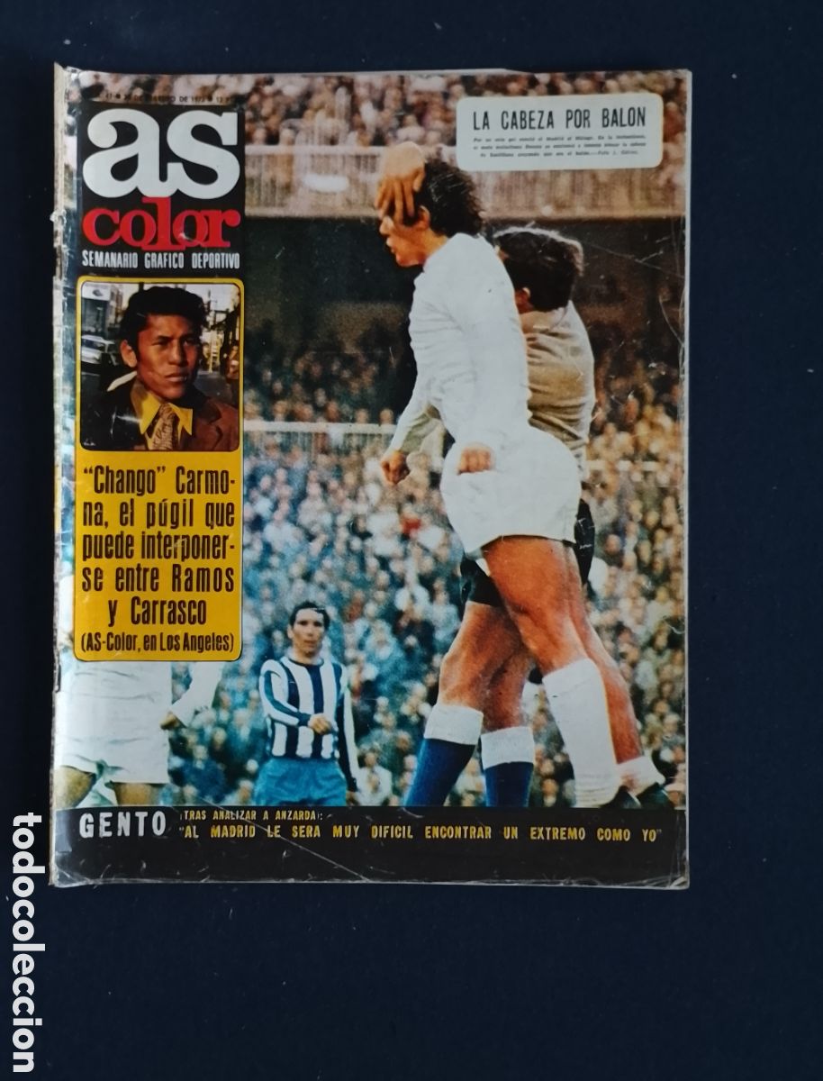 Coleccionismo deportivo: AS COLOR N&ordm; 41. Con p&oacute;ster del LOGRO&Ntilde;&Eacute;S - Foto 1