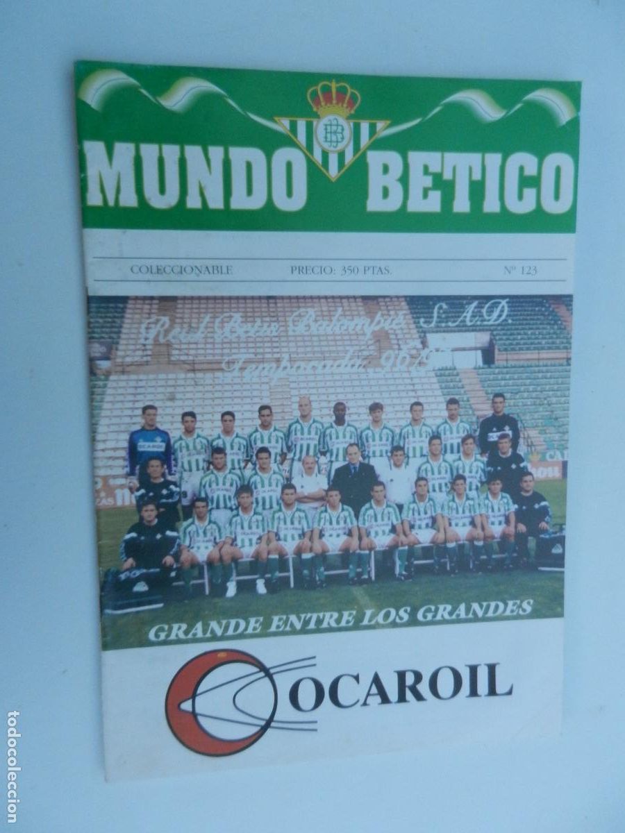 Sammelleidenschaft Sport: MUNDO BETICO - COLECCIONABLE N&ordm; 123 - GRANDE ENTRE LOS GRANDES - TEMPORADA 96-97 - VER SUMARIO