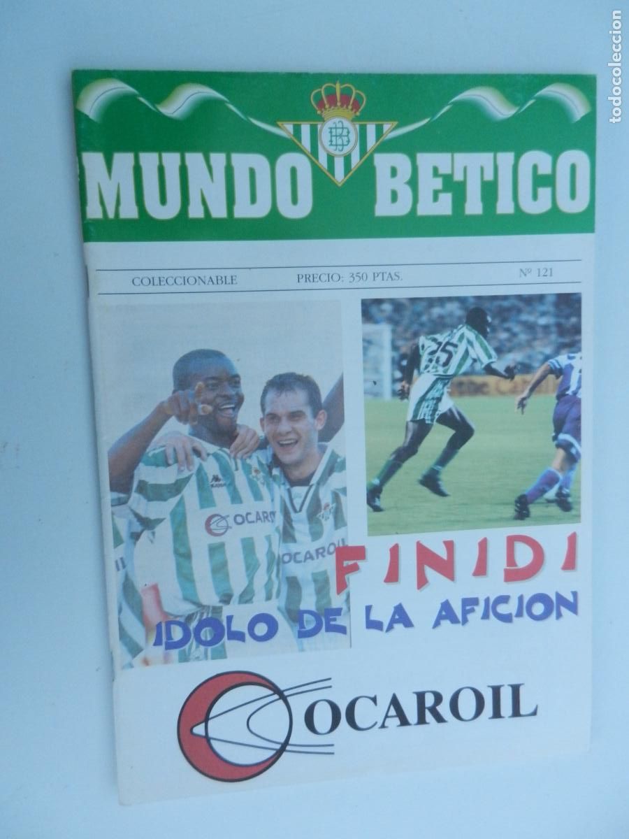 Sammelleidenschaft Sport: MUNDO BETICO - COLECCIONABLE N&ordm; 121 - FINIDI - IDOLO DE LA AFICION - TEMPORADA 96/97 - VER SUMARIO