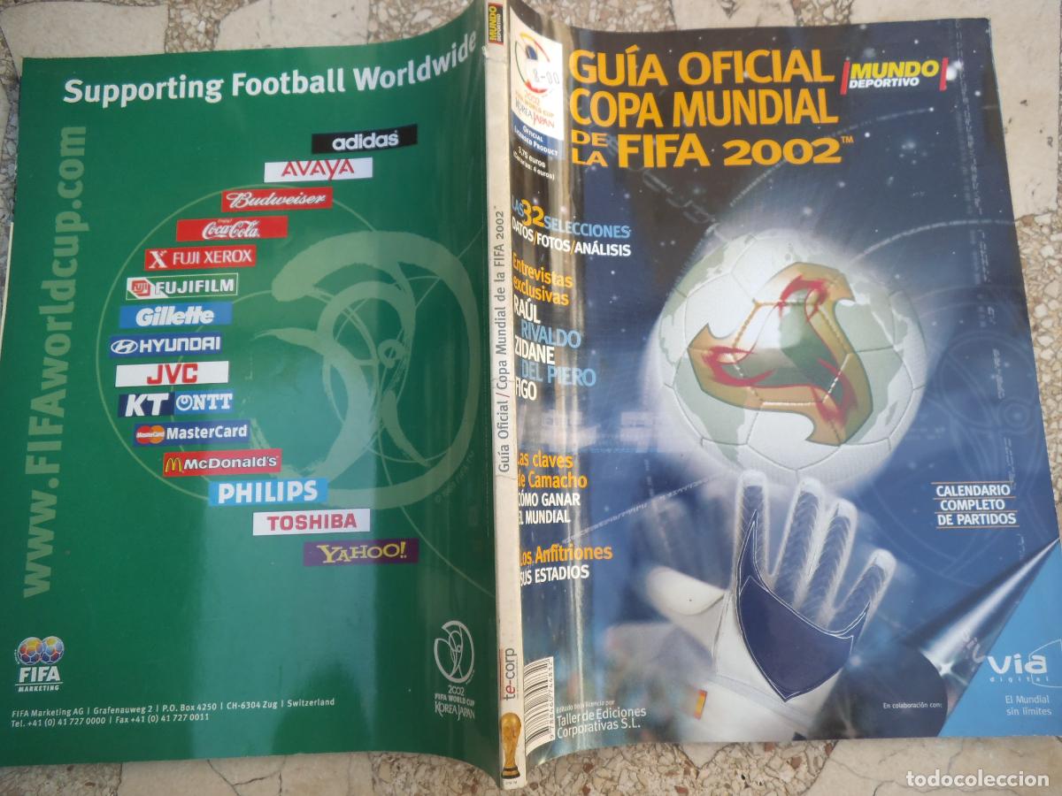 Collectionnisme sportif: Mundo deportivo, gu&iacute;a oficial copa mundial de la fifa 2002, 228 p&aacute;ginas las 32 selecciones
