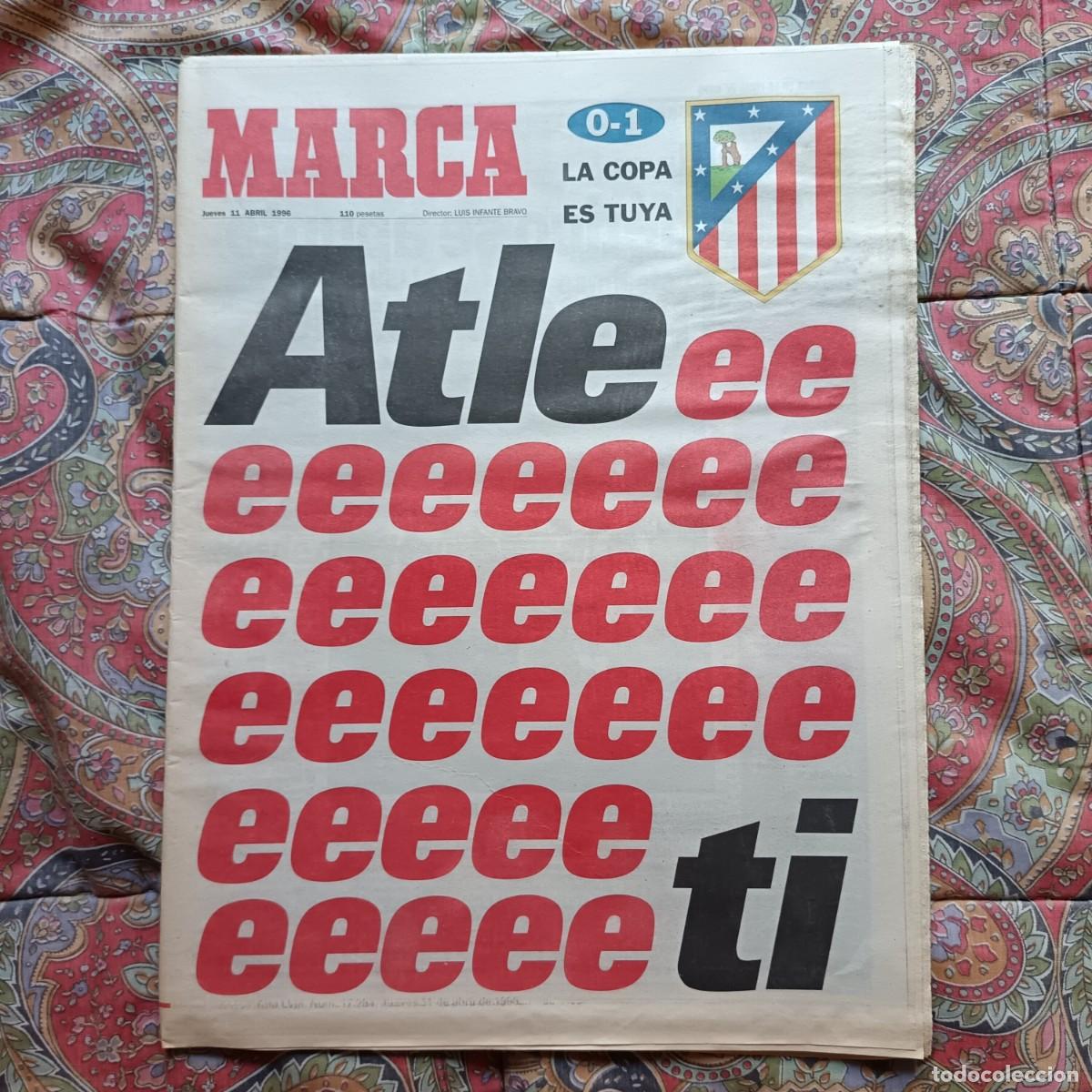 Coleccionismo deportivo: ATLETICO DE MADRID CAMPEON COPA 1996 - Foto 1