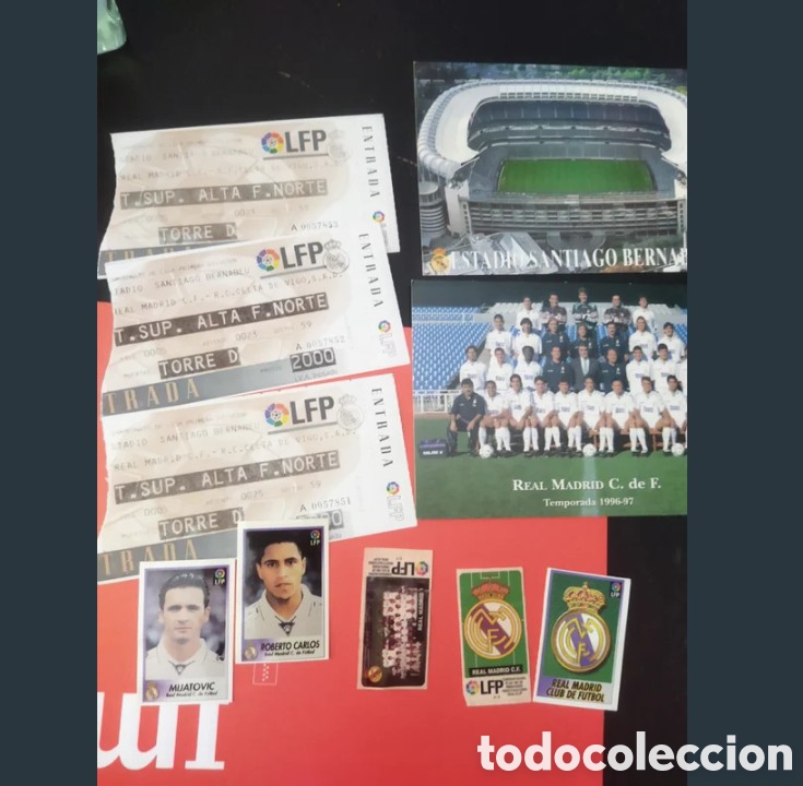 Coleccionismo deportivo: Lote Real Madrid extenso - Foto 8