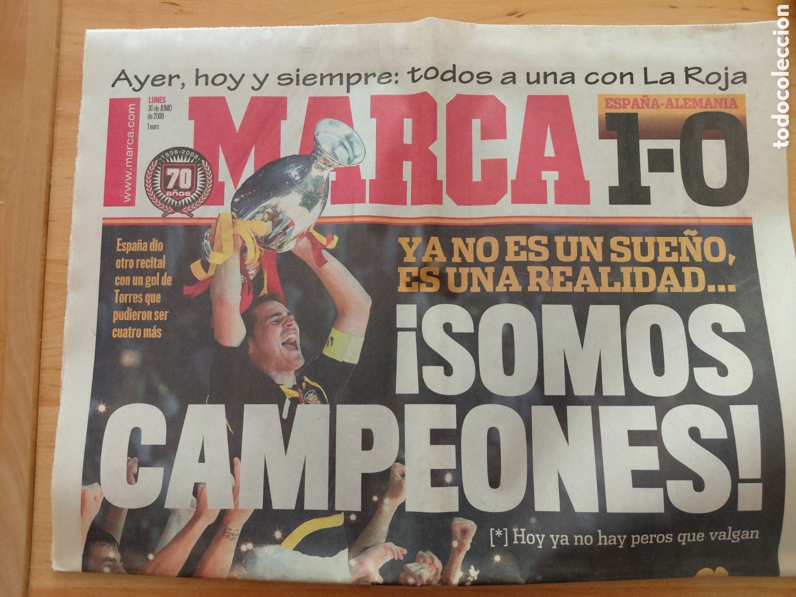 Sports collectibles: Lote MARCA As Espa&ntilde;a Eurocopa y Mundial