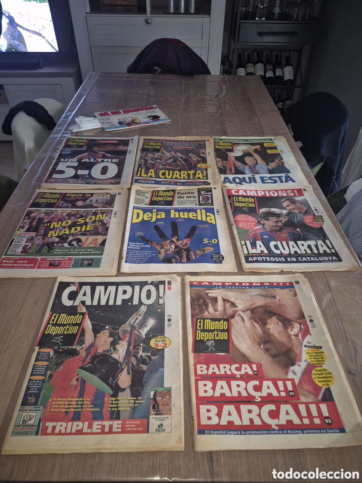 Sports collectibles: LOTE DIARIOS , EL MUNDO DEPORTIVO A&Ntilde;OS 92,93,94, 97