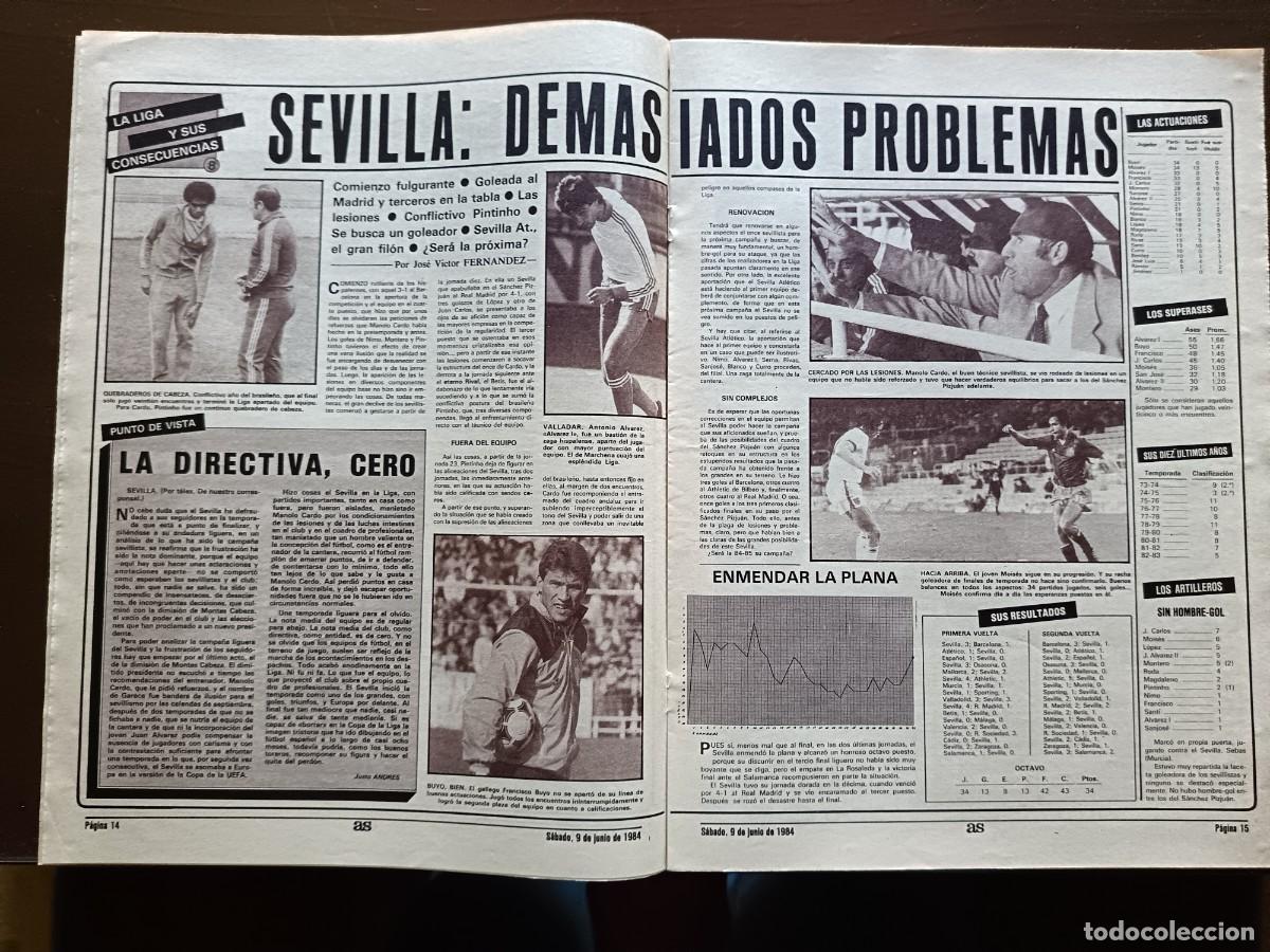 Coleccionismo deportivo: AS-N&Uacute;MERO- 5182- 1984 - Foto 6