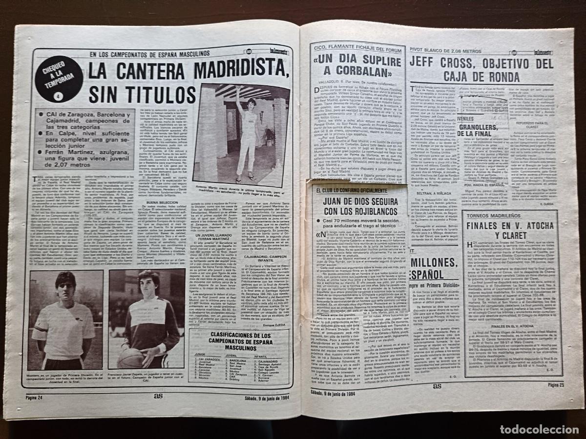 Coleccionismo deportivo: AS-N&Uacute;MERO- 5182- 1984 - Foto 9
