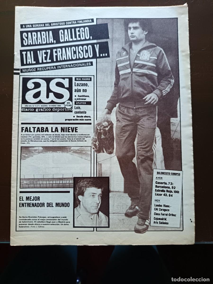 Coleccionismo deportivo: AS-N&Uacute;MERO- 5371- 1985 - Foto 1