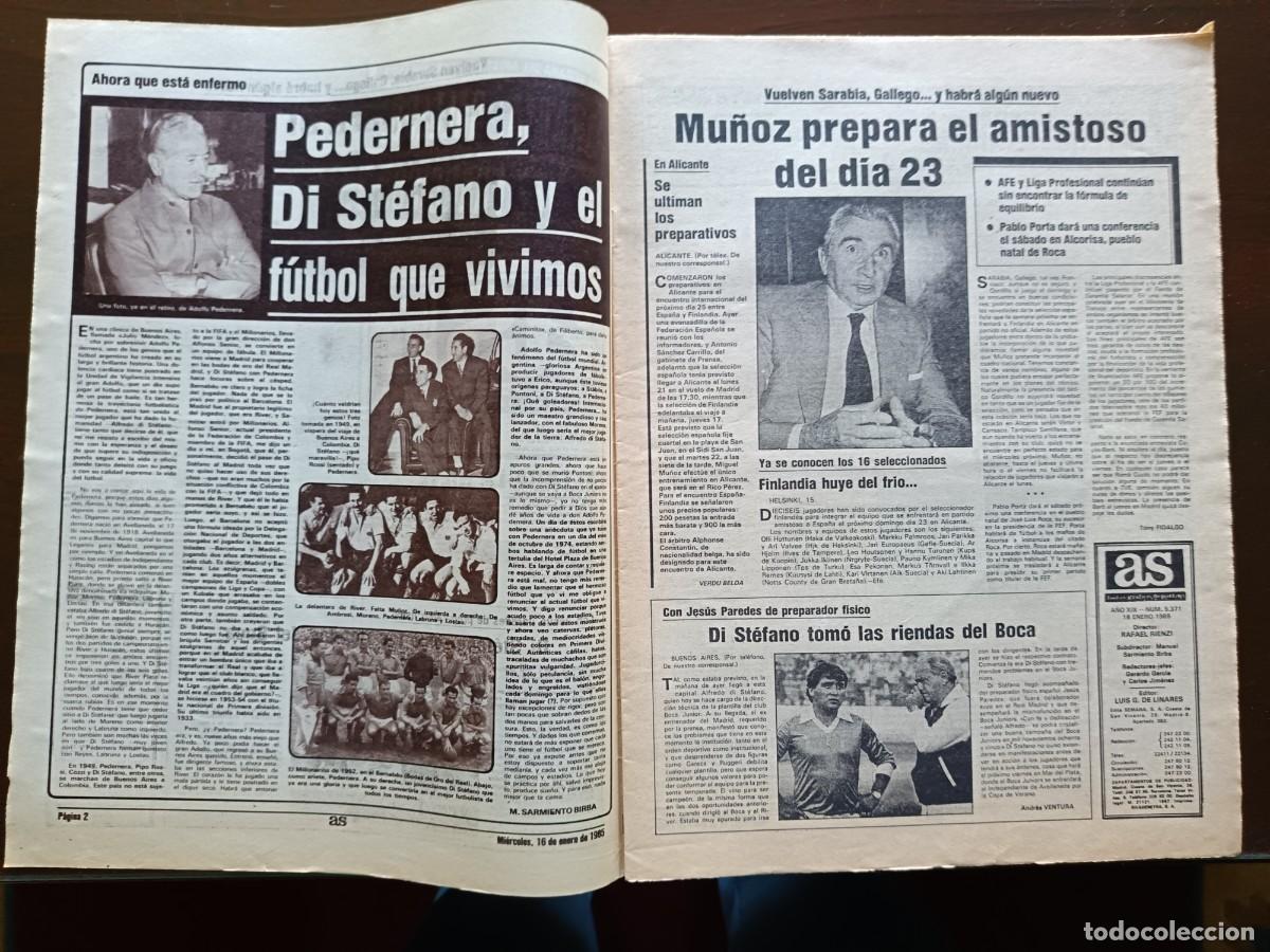 Coleccionismo deportivo: AS-N&Uacute;MERO- 5371- 1985 - Foto 2