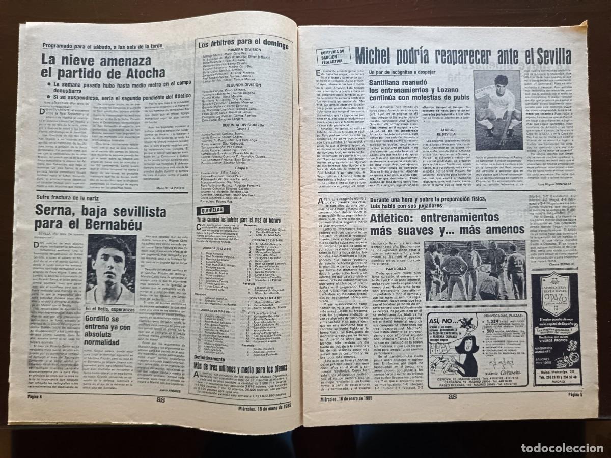 Coleccionismo deportivo: AS-N&Uacute;MERO- 5371- 1985 - Foto 3