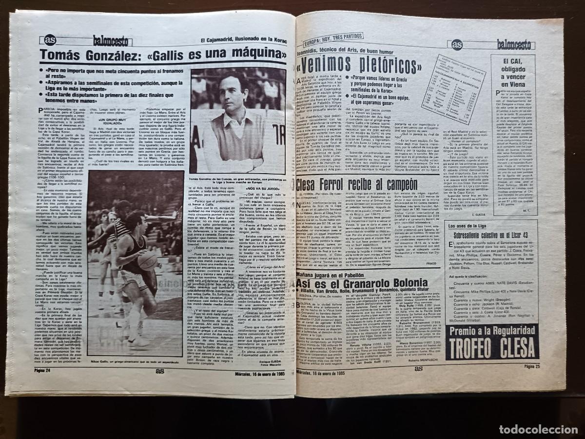 Coleccionismo deportivo: AS-N&Uacute;MERO- 5371- 1985 - Foto 11