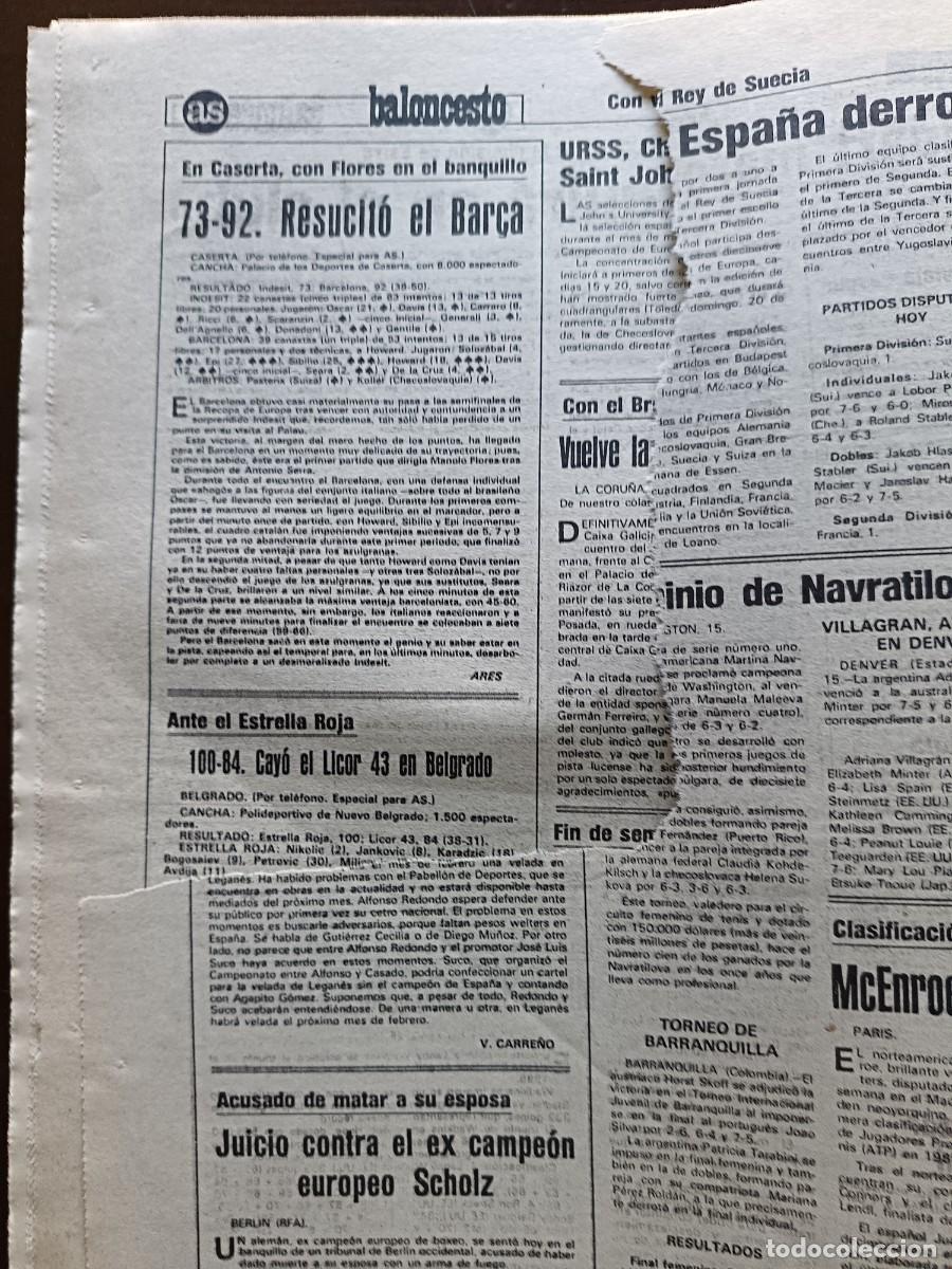 Coleccionismo deportivo: AS-N&Uacute;MERO- 5371- 1985 - Foto 12