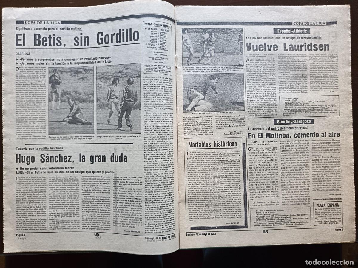 Coleccionismo deportivo: AS-N&Uacute;MERO- 5470- 1985 - Foto 4