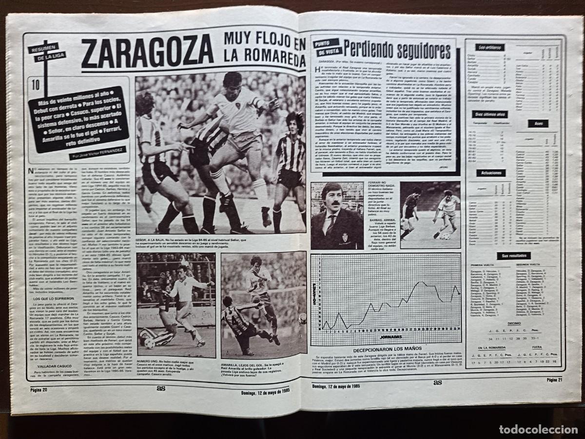 Coleccionismo deportivo: AS-N&Uacute;MERO- 5470- 1985 - Foto 7