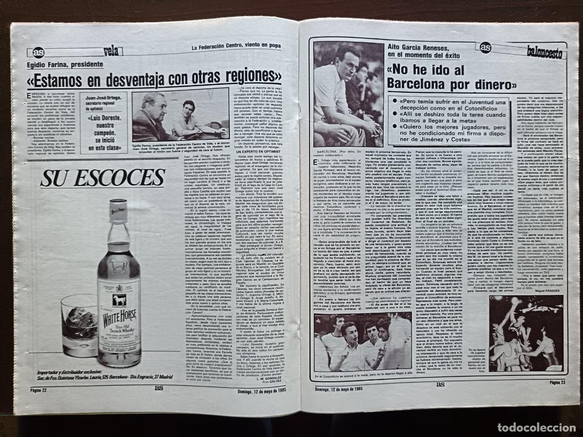 Coleccionismo deportivo: AS-N&Uacute;MERO- 5470- 1985 - Foto 8