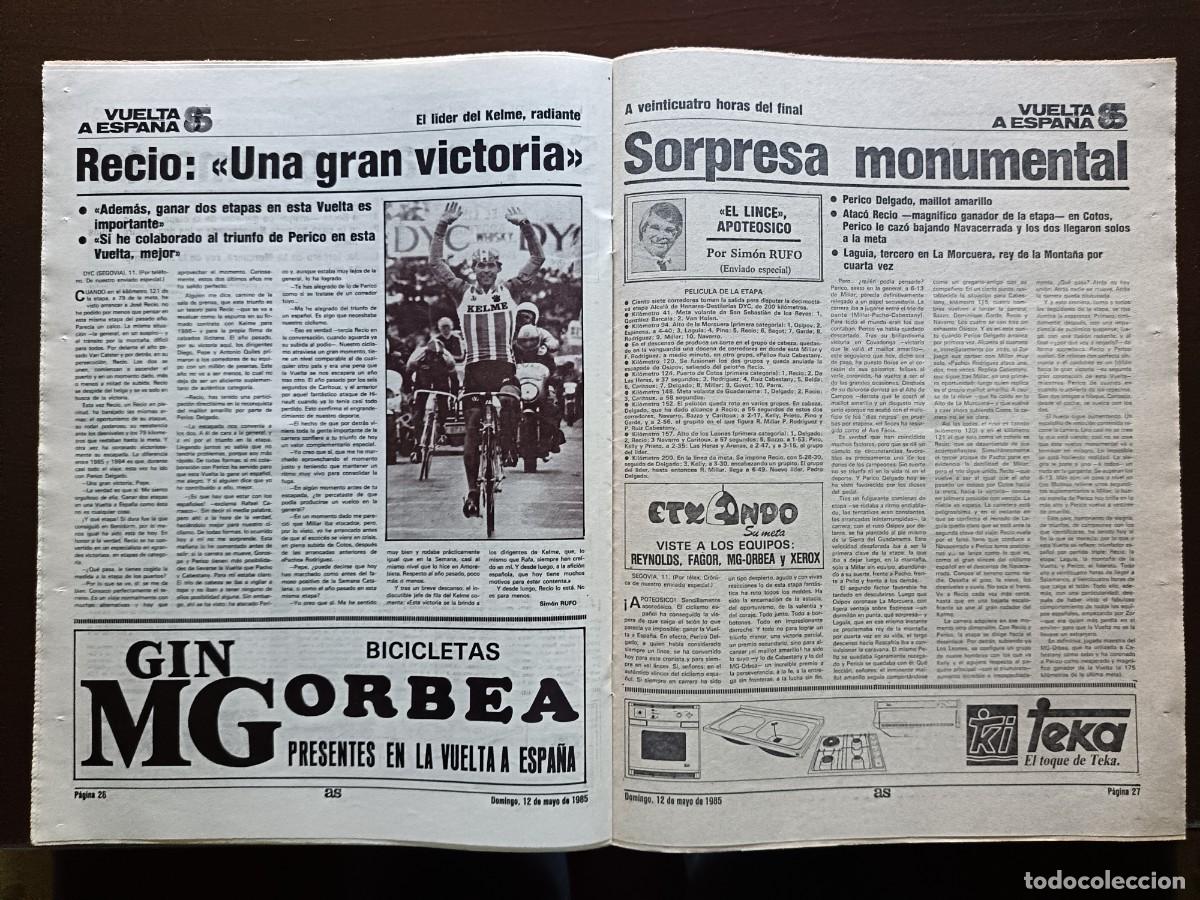 Coleccionismo deportivo: AS-N&Uacute;MERO- 5470- 1985 - Foto 10