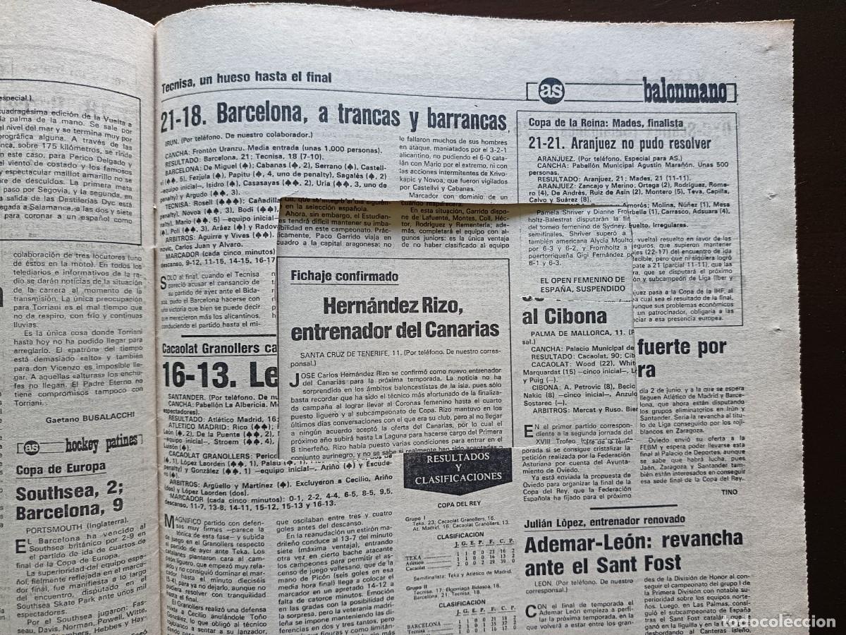 Coleccionismo deportivo: AS-N&Uacute;MERO- 5470- 1985 - Foto 11