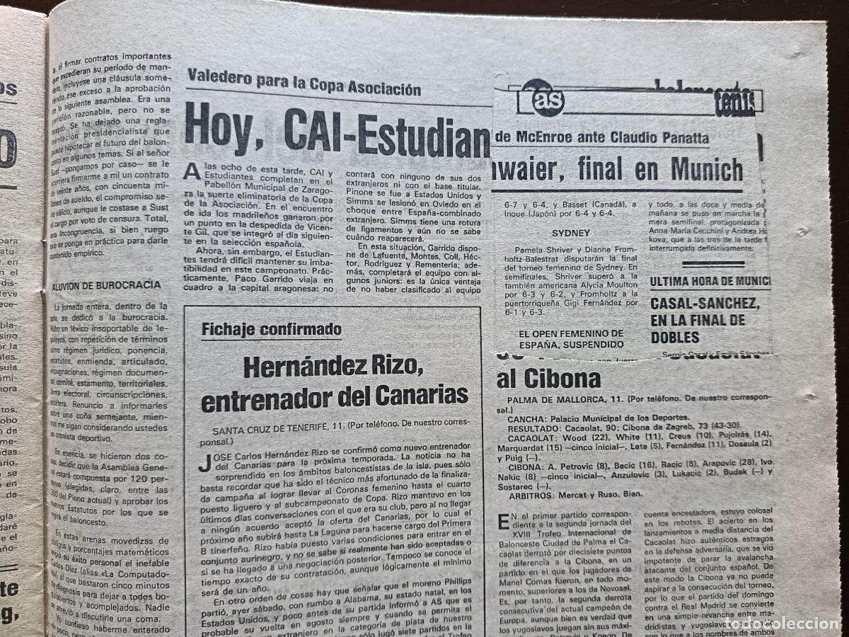 Coleccionismo deportivo: AS-N&Uacute;MERO- 5470- 1985 - Foto 12