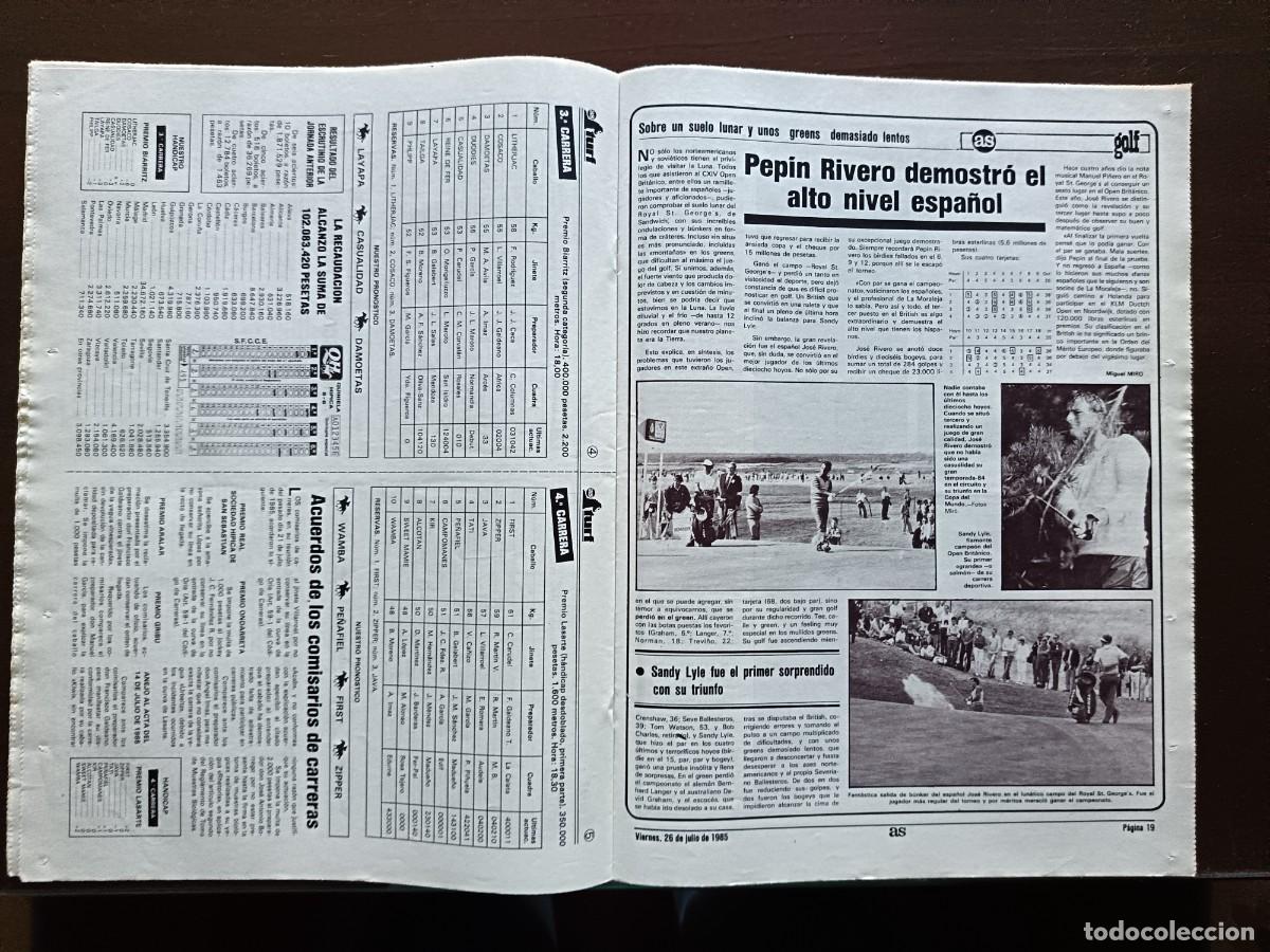 Coleccionismo deportivo: AS-N&Uacute;MERO- 5533- 1985 - Foto 9