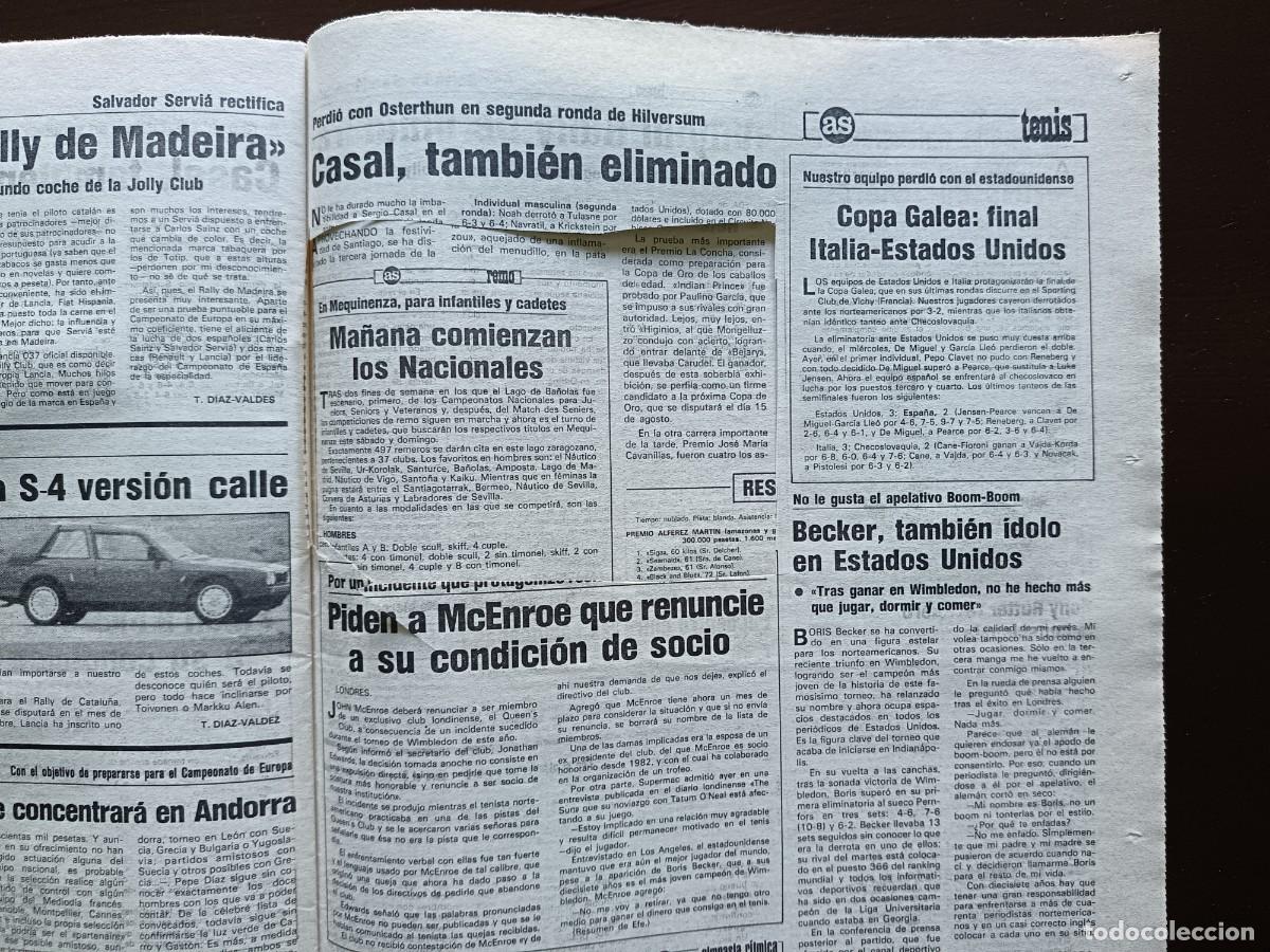 Coleccionismo deportivo: AS-N&Uacute;MERO- 5533- 1985 - Foto 13