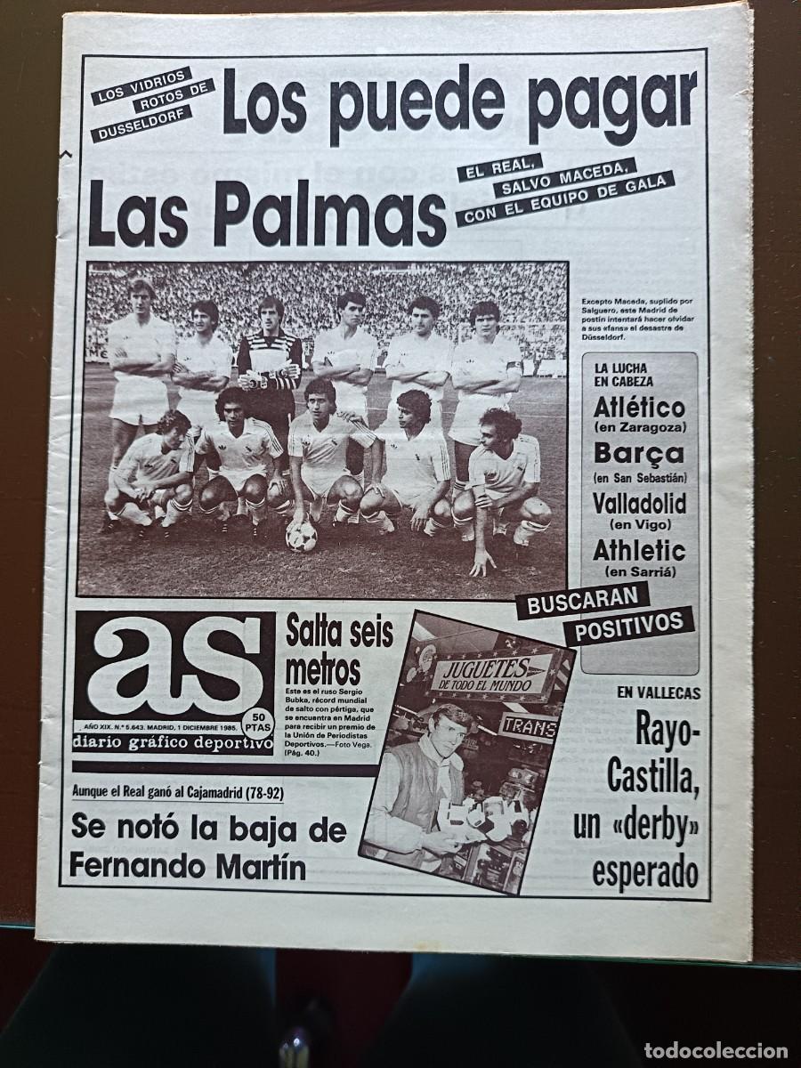 Coleccionismo deportivo: AS-N&Uacute;MERO- 5643- 1985 - Foto 1