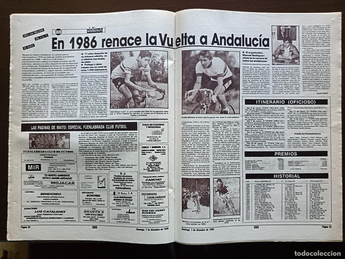 Coleccionismo deportivo: AS-N&Uacute;MERO- 5643- 1985 - Foto 6