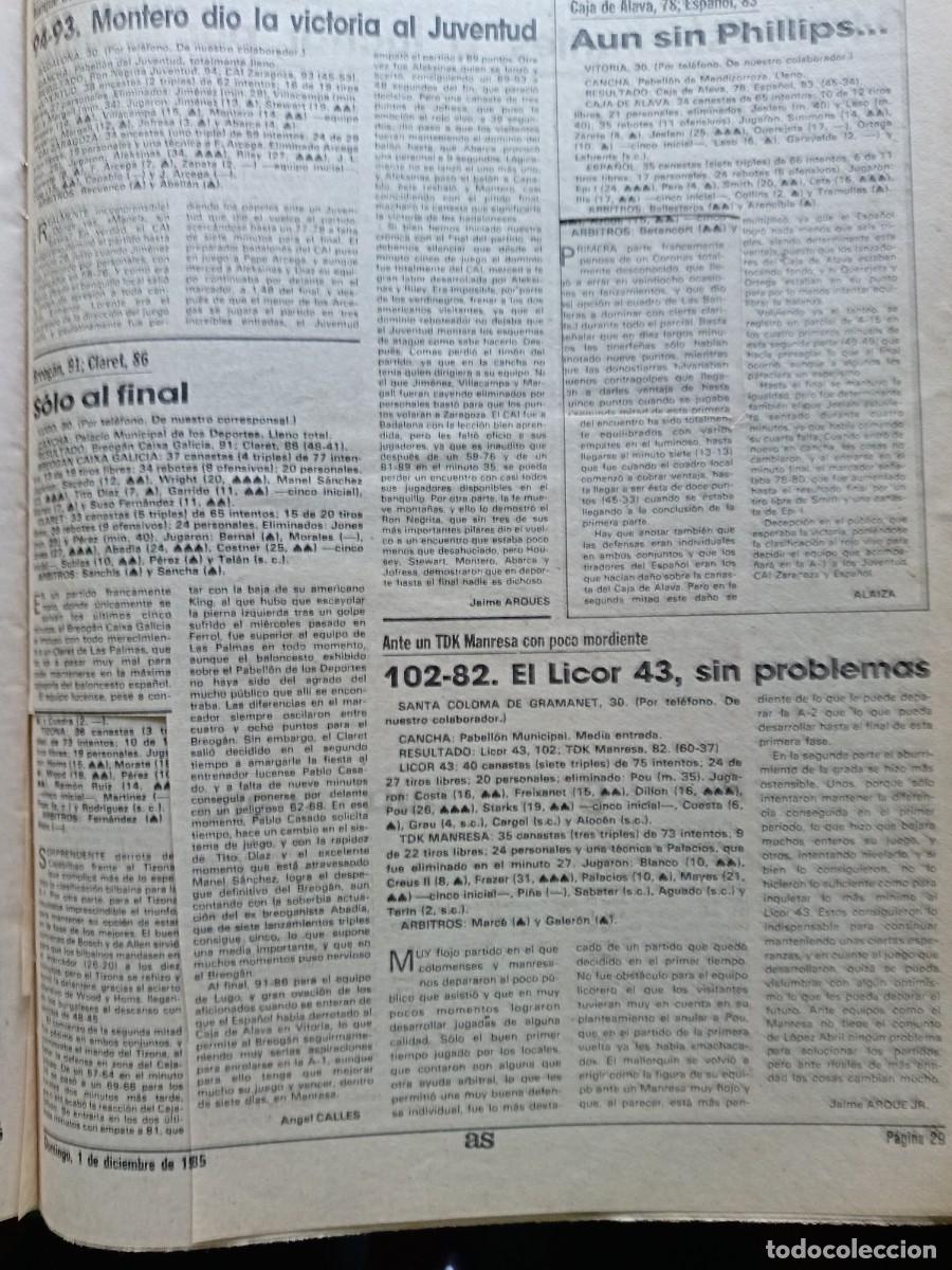 Coleccionismo deportivo: AS-N&Uacute;MERO- 5643- 1985 - Foto 8