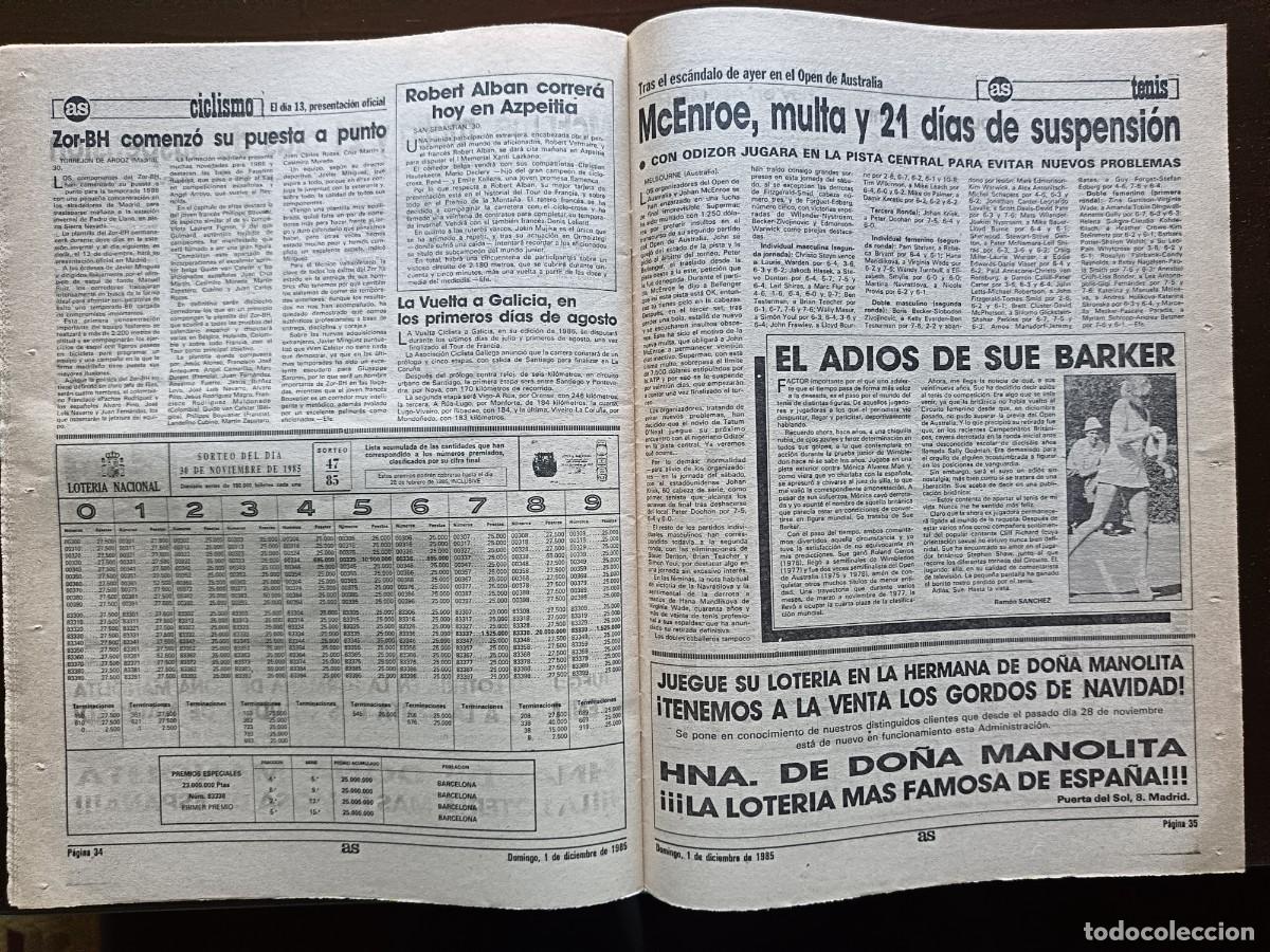 Coleccionismo deportivo: AS-N&Uacute;MERO- 5643- 1985 - Foto 9