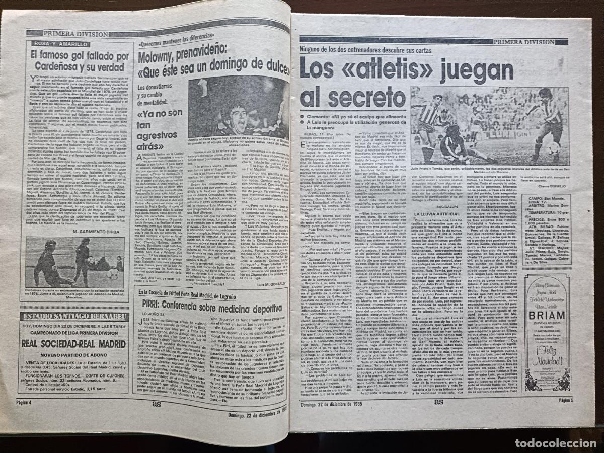 Coleccionismo deportivo: AS-N&Uacute;MERO- 5661- 1985 - Foto 3