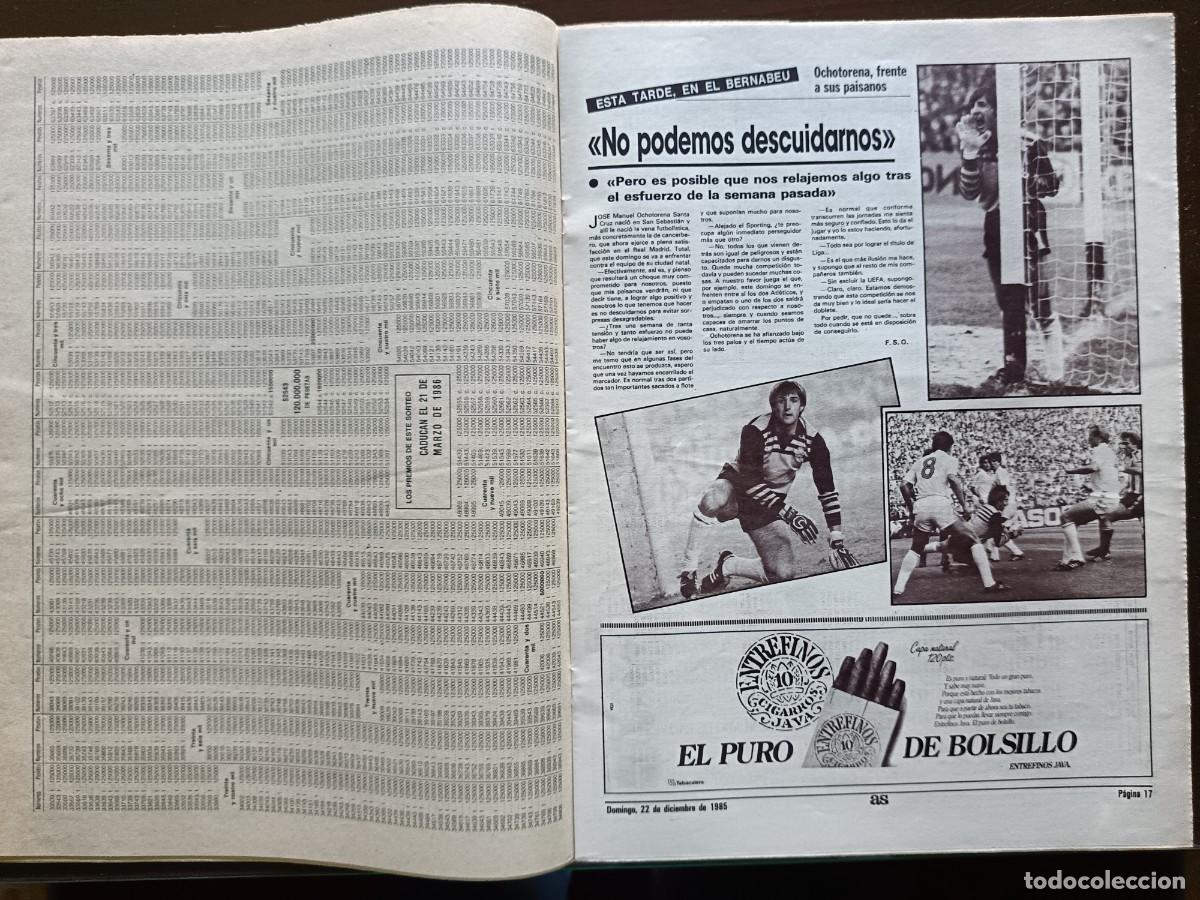 Coleccionismo deportivo: AS-N&Uacute;MERO- 5661- 1985 - Foto 6